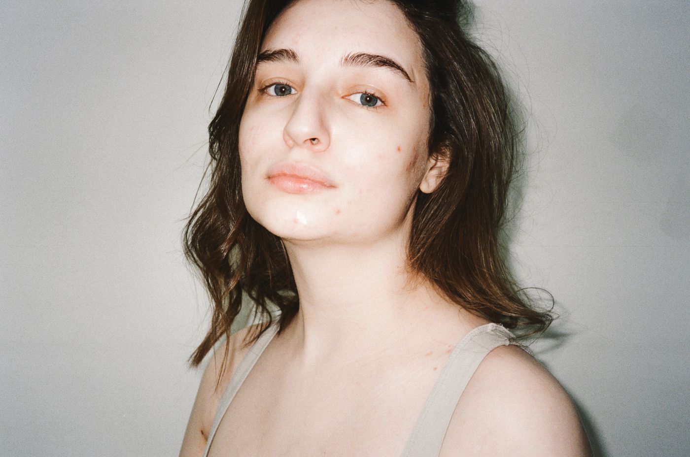 Portrait of a woman with natural skin